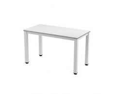 Rocada | Mesa Escritorio Oficina | Mesa de Despacho | Estructura de Acero Color Blanco | 120 x 60 cm | Montaje Sencillo