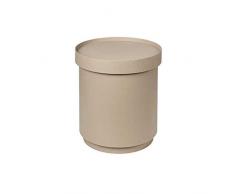 broste Copenhagen Mesa Auxiliar, Hierro, Blanco, 40,5 x 35 cm