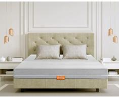 Marcapiuma - Colchón viscoelástico Matrimonio Memory 140x190 Alto 18 cm - Prince - H2 Medio/Firme 7 Zonas - Funda desenfundable Antiácaros 100% Fabricado en Italia