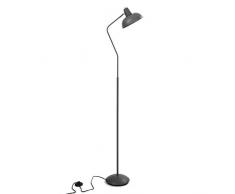 Versa 20840052 Lámpara de pie de Metal Gris, 150 x 22 x 29,5 cm