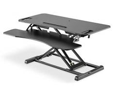 Accesorio ergonómico de Escritorio DIGITUS para un Trabajo Saludable - Puesto de Trabajo de pie - Teclado y Bandeja para ratón
