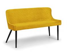 Julian Bowen Luxe - Banco de Respaldo Alto, Color Mostaza, Talla única
