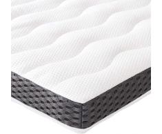 Amazon Basics - Cubrecolchón de espuma con memoria confortable , 7 cm - 160 x 200 cm