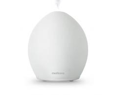 Medisana AD 635 Difusor de aromas, Vidrio mate, Ambientador, Lámpara de fragancia con timer, Fragancia ambiental eléctrica, Aceites esenciales, Luz bienestar en 6 colores, 100 ml