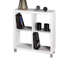 Kit Closet Estantería Kubox 4 Huecos Color Blanco