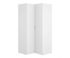 DEKIT GRUPO RIMOBEL Essen Armario de rincón, Madera de ingeniería, Blanco, 184x91x93 cm