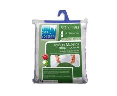 Nuit des Vosges 2035414 Céline Protector de colchón Impermeable Algodón Blanco 190 x 90 cm