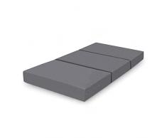 Amazon Basics - Colchón viscoelástico plegable con funda y unas medidas de 120 x 195 x 10 cm