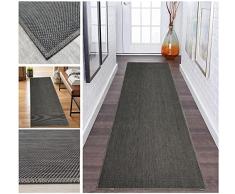 Tadi & Imperio1979 Alfombra Larga Vinilo Trenzado para Cocina pasillos Dormitorio a Medida Presencia Natural de Alta Resistencia con revés de PVC Antideslizante