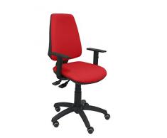 Piqueras y Crespo Elche Silla de Oficina, Tela, Rojo, 109x46x46 cm