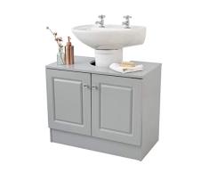 House & Homestyle Unidad Debajo del Fregadero, Madera, Gray, H 56cm x W 70cm x D 37cm