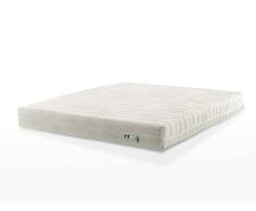 Le matelas Vert Colchón, Látex 90 kglatex 100% Natural a 90 kg/m³ de Densidad Funda Transpirable de algodón cáñamo orgánico, Blanco y Verde, Talla única
