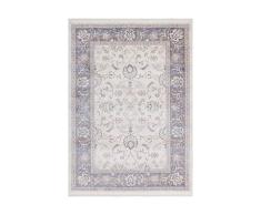 Alfombra Vintage de Pelo Plano, Marfil Oriental, Hecha a Mano, 160 x 230 cm