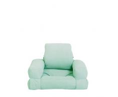 Karup Design Mini Hippo-Sillón diseño de futón y Cama para la habitación Juvenil, Muebles Infantiles en 7 Elegir, Color Relajar. Repetir, 80% algodón, 20% poliéster, Verde Menta, B:65 T:70 H:40