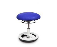 Topstar SU83BR0 Taburete Sitness Bobby para niños, Soporte de pie de Aluminio Blanco Lacado, con Cubierta de Tela