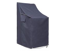 SONGMICS 600D Oxford Funda para Muebles Cubierta para sillas de jardín Resistente al Agua Proteger del Viento y de Rayos UV GFC95G