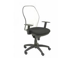 Piqueras y Crespo Negro Silla JORQUERA Malla Blanca Asiento Bali, Acacia, One Size