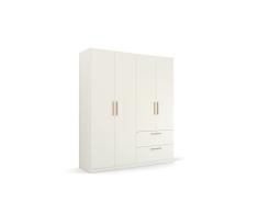 Rauch Möbel Skandi by QUADRA SPIN Gabinete de Puerta giratoria, Madera de ingeniería, Blanco, 181x210x54