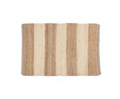 Ottoman - Alfombra de Yute Joni 100% Fibra de Yute Natural - Alfombra de Alta Resistencia - Tejida a Mano - Alfombra para Salón, Comedor, Dormitorio, Pasillo - Natural (60x90cm)