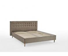 Atlantic Home Collection Marco de Cama Veronika 140 x 200 cm, con Caja de Cama y somier