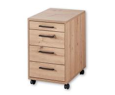 Stella Trading INNO4HOME Artisan - Cajonera con Ruedas para Escritorio (43 x 68 x 55 cm)