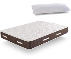 HOGAR24 ES -XP25- Colchón viscoelástico 200 x 180 cm + Almohada Tacto Pluma, Máxima Calidad En Descanso, Confort Y Firmeza Alta, Grosor 30 cm.