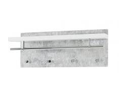 HAKU Möbel armario de pared Pascal 1 en níquel negro