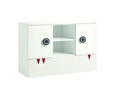 now! by hülsta minimo Now Minimo Cómoda, Madera de ingeniería, Blanco Nieve Blanco Nieve, 135,2 x 93,3