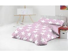 Javier Larrainzar Funda Nórdica Star Rosa, Cama 105 cm, 3 Piezas, One Size