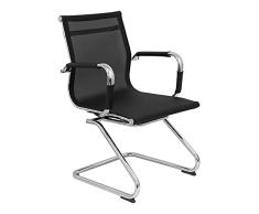 5 Star Chinchilla Patín Sillón Venecia, Color Negro, 75x55x95 cm