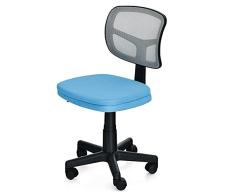 COSTWAY Silla de Escritorio Infantil, Azul,