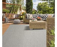 Mias Teppiche Lara Alfombra, Polipropileno, Grey D1, 140 x 200 cm