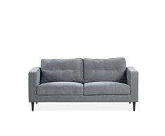 Look Sofa Sapphire 3 Seater Sofas, Alloy Steel, Mayfair Granite