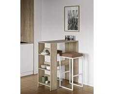 Symbiosis Mesa de Bar Gavarnie, Particle Board, Roble, 94x40x101 cm (LxPxA)