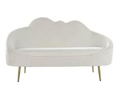 DRW Sofa con Forma de Nube Poliester Blanco 290X290X230 cm