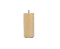 La fabrique de Patas am20170025 Juego de 4 Patas de Cama de Cilindros de Madera Barnizado Claro 15 x 7 x 7 cm