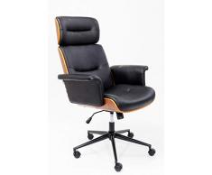 Kare Silla giratoria de Oficina Check out, Cuero sintético, Negro, Talla única