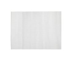 SEPIO Aqua - Alfombra de baño, 65 x 50 cm, Espuma de PVC, Antideslizante, Suave, Color Blanco