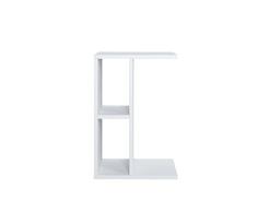 Marca Amazon - Mesa auxiliar Movian Slot, 40 x 30 x 59 cm, blanco