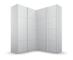 Rauch Möbel Quadra Gabinete de Esquina de Puertas flotantes, Madera de ingeniería, Grau, 181x229x187