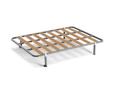 HOGAR24 ES Somier Somieres con Patas cuadradas + Ruedas, Tubo 30x30. Fabricación Nacional- 140x190cm-PATAS 26CM