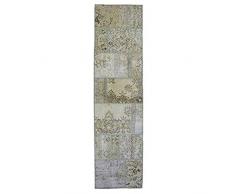 Better & Best Alfombra Patchwork de Pasillo de 300 x 75 cm, Color Beige, Lana, 300x75x1 cm