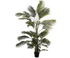 DRW Planta Artificial Palmera de Polietileno y Tela en Verde 200cm