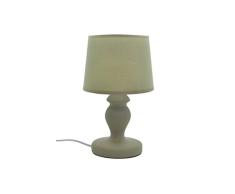 Lámpara de mesa cerámica mate 4 colores D15 X H30 cm color verde