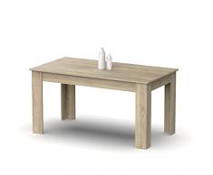 MUEBLES PITARCH Mesa Fija, Aglomerado de partículas y melamina de Alta Densidad, Cambrian, 77x140x80cm/77x195x80cm