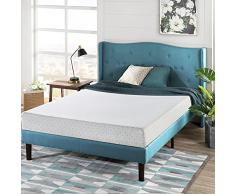 ZINUS Colchón té Verde Cama Convencional, Memoria Espuma viscoelástica Tela, White, 20 cm