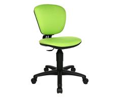 Topstar High Kid Silla giratoria Infantil, Tela, Verde, 40 x 43 x 90 cm