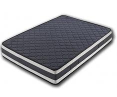 HOGAR24 ES SOMIER MULTILÁMINAS con REGULACIÓN Lumbar Y 4 Patas DE 32CM + COLCHÓN VISCOELÁSTICO Doble Cara VISCO-MEDICOT 3D-120x180cm