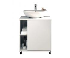 MUEBLES PITARCH Mueble de Lavabo Sintra, 64x59x45 cm (Alto x Ancho x Profundo), Color Blanco Alto Brillo