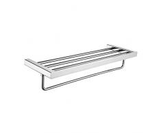 Ibergrif M37124 Toallero, Latón, Plata, Talla única